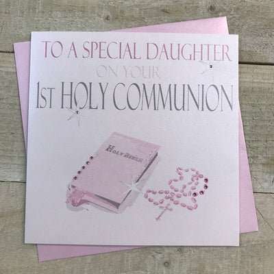 First Communion Daughter Card