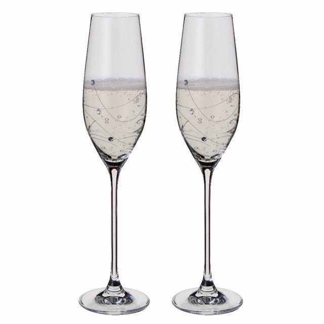 Dartington Glitz Clear Flutes