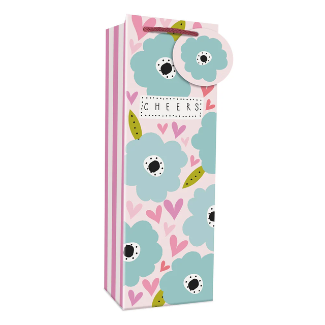Hearts & Flowers Bottle Bag