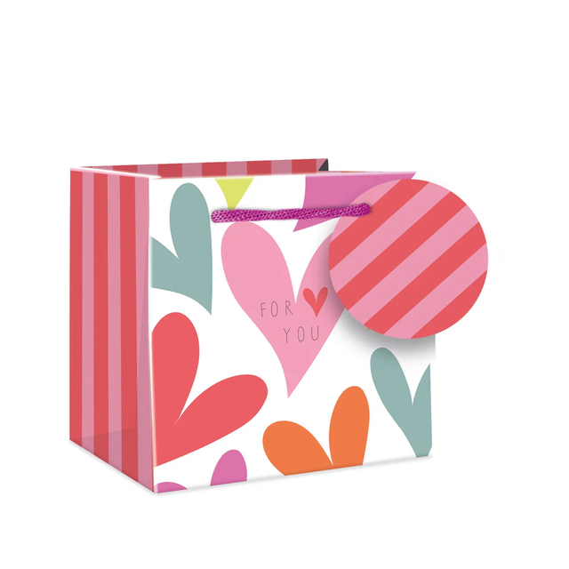 Hearts Mug Gift Bag