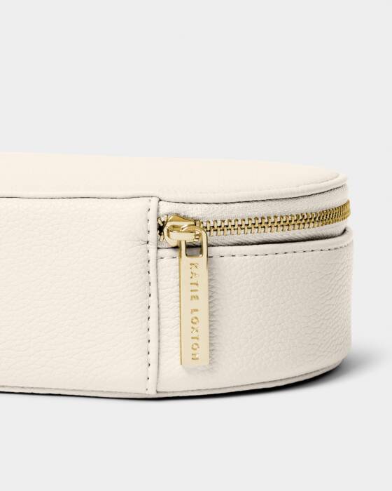 Katie Loxton Oval Jewellery Box - Off White
