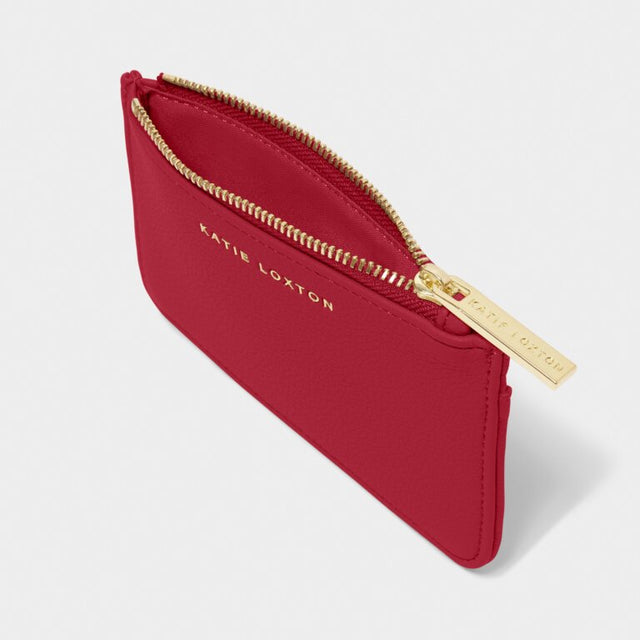Katie Loxton Hana Coin & Cardholder - Garnet Red