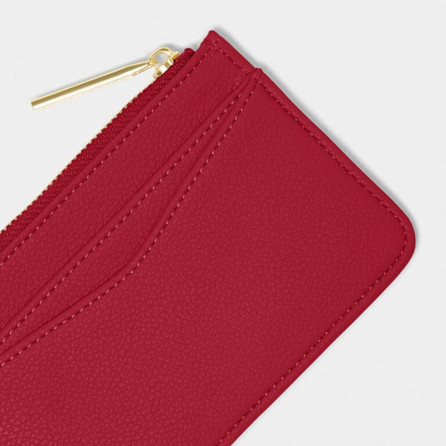 Katie Loxton Hana Coin & Cardholder - Garnet Red