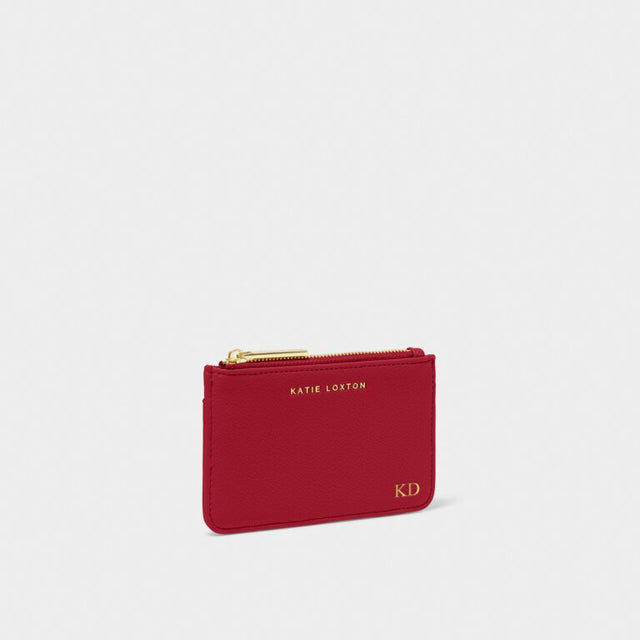 Katie Loxton Hana Coin & Cardholder - Garnet Red
