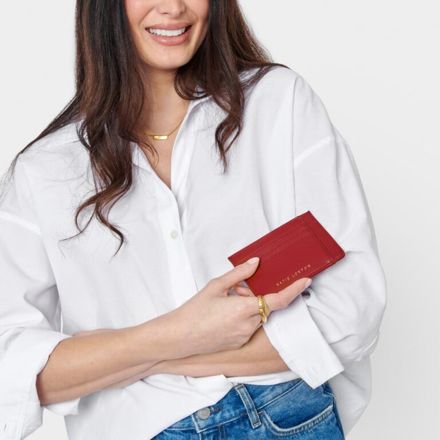 Katie Loxton Lily Cardholder Garnet Red