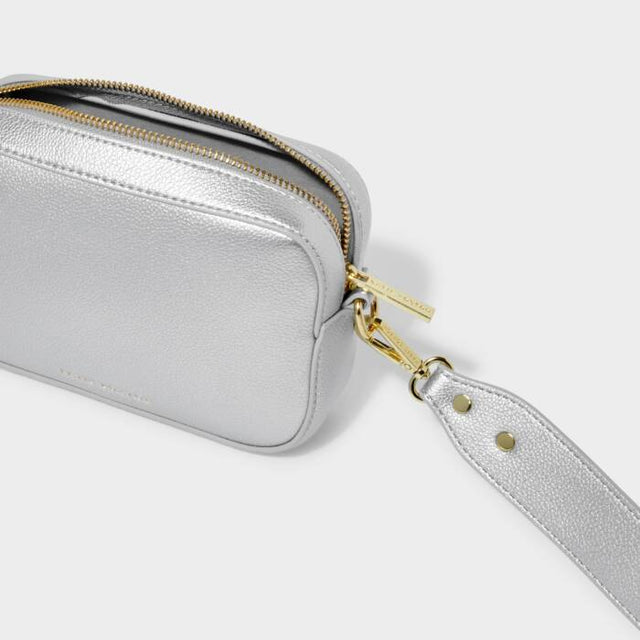 Zana Mini Cross-Body Bag - Silver