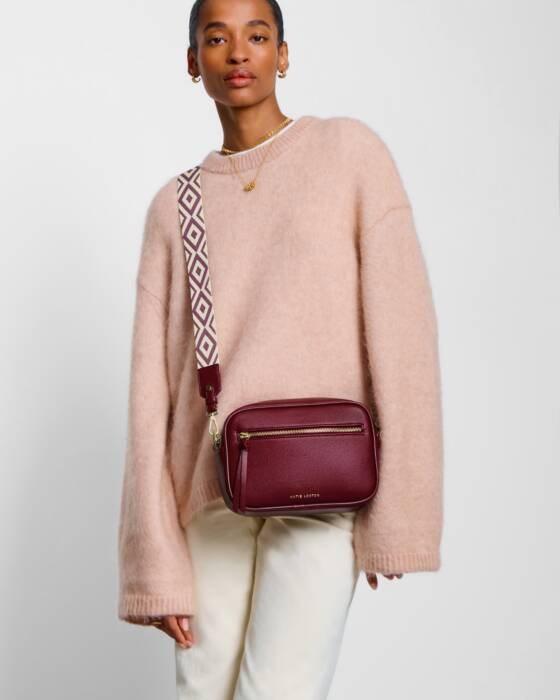 Katie Loxton Hallie Crossbody Bag - Cherry