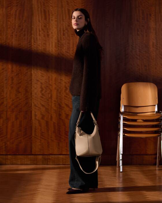 Katie Loxton Hallie Satchel Bag - Light Taupe