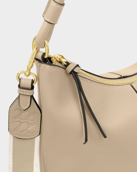 Katie Loxton Hallie Satchel Bag - Light Taupe
