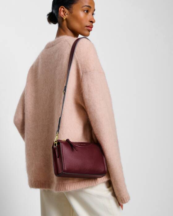 Katie Loxton Alba Crossbody Bag - CHERRY