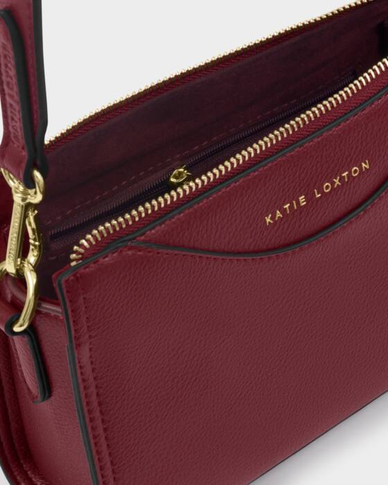Katie Loxton Alba Crossbody Bag - CHERRY