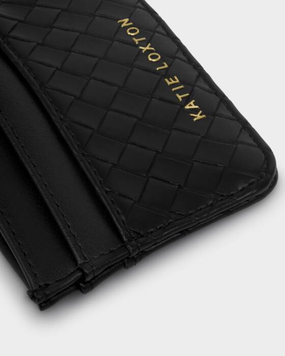 Katie Loxton Nova Woven Cardholder - Black