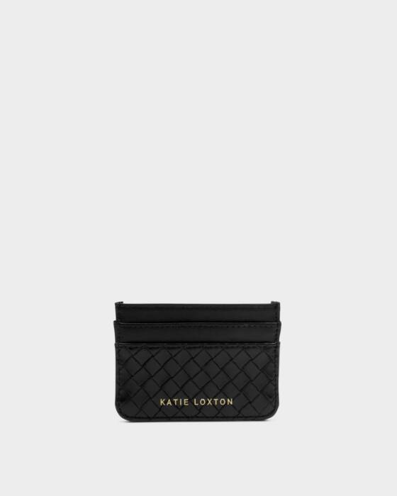 Katie Loxton Nova Woven Cardholder - Black