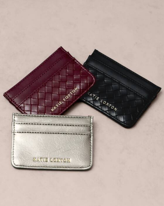 Katie Loxton Nova Patent Cardholder - Pewter