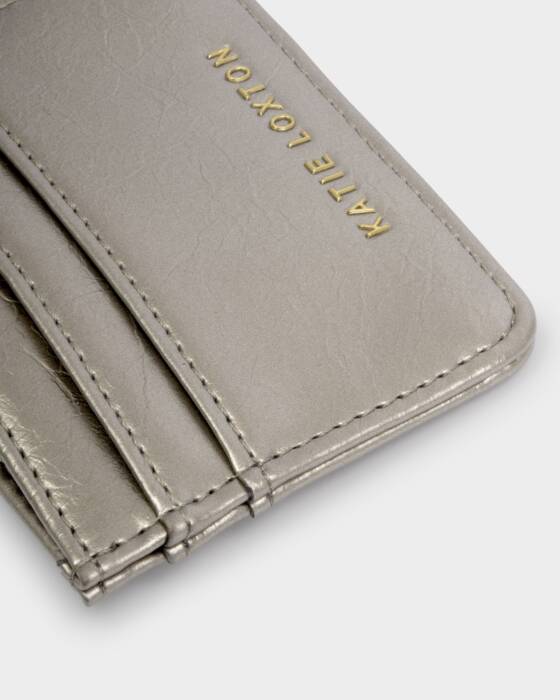 Katie Loxton Nova Patent Cardholder - Pewter