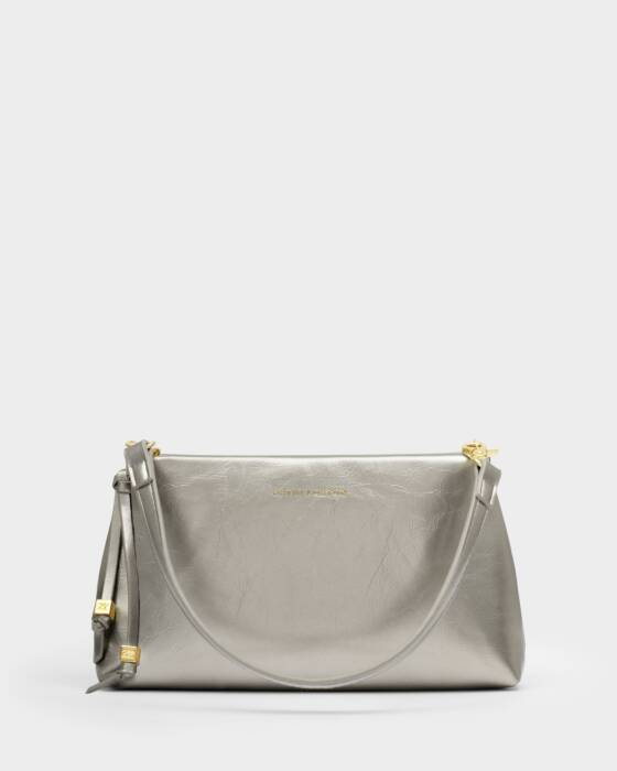 Katie Loxton Nova Textured Patent Bag - Pewter