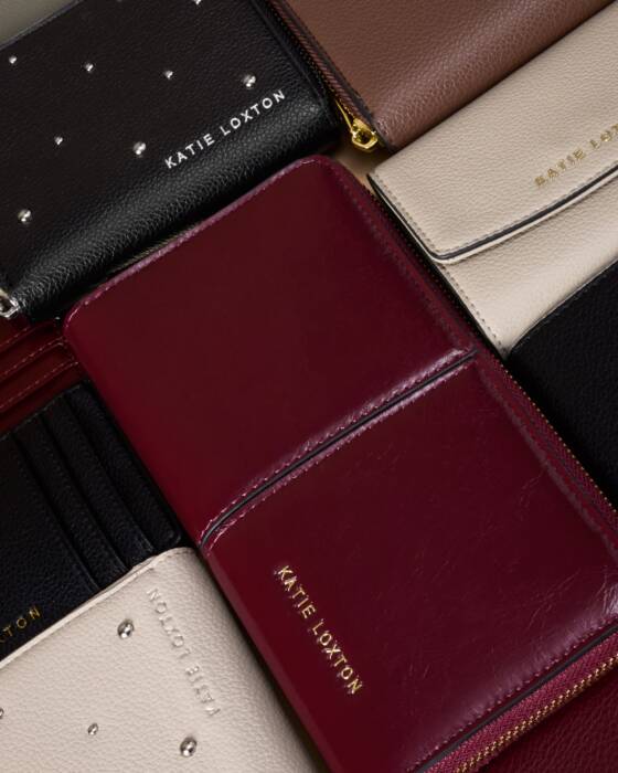 Katie Loxton Laila Large Purse - Cherry