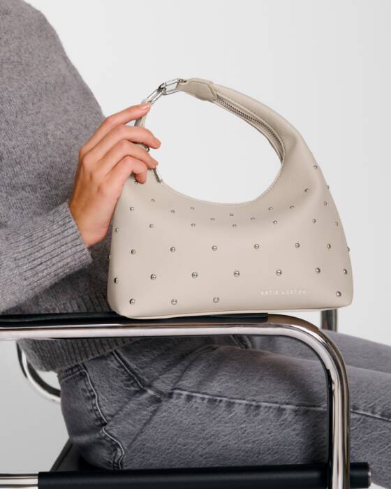 Katie Loxton Meela Studded Multiway Bag - Oyster
