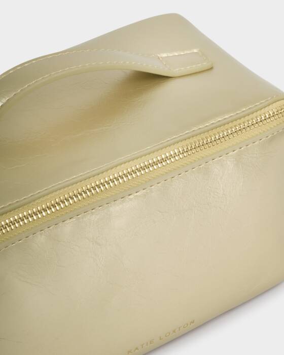 Katie Loxton Medium Fold Out Make Up / Wash Bag - Gold