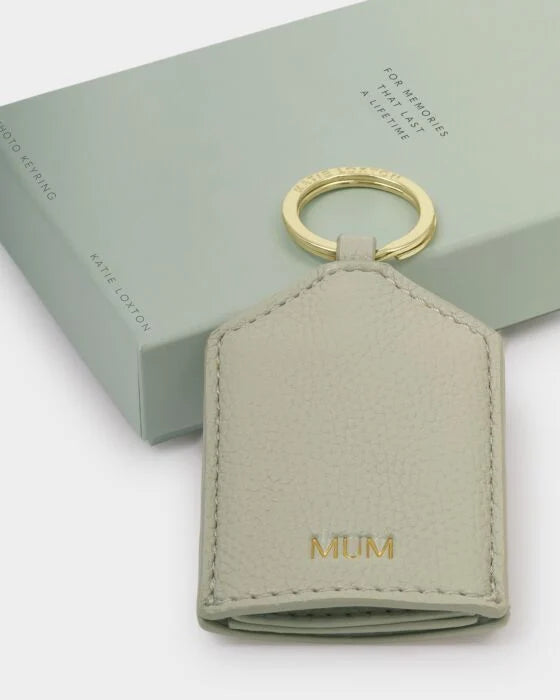 Katie Loxton Hidden Photo Keyring 'Mum' Green Mist