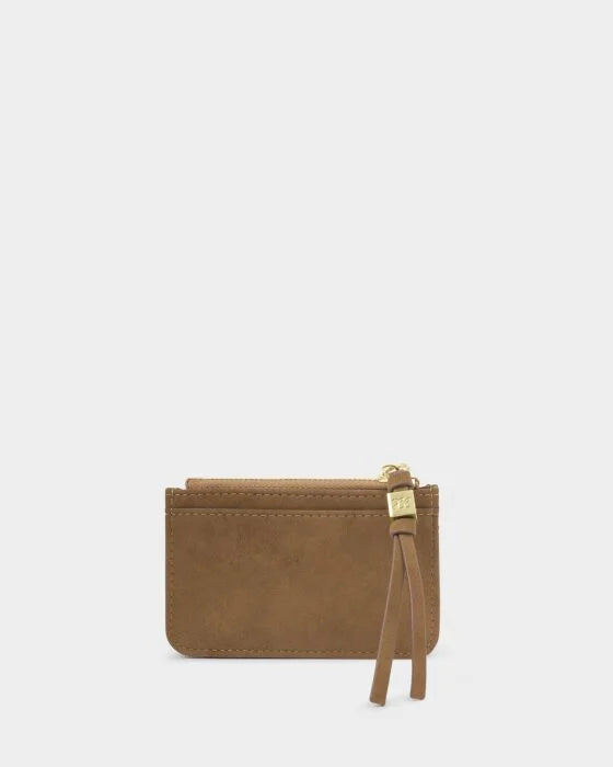 Katie Loxton Coin & Cardholder - Caramel Suedette