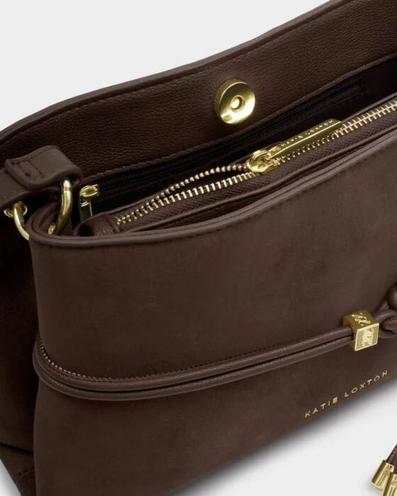 Katie Loxton Lori Crossbody Bag Chocolate