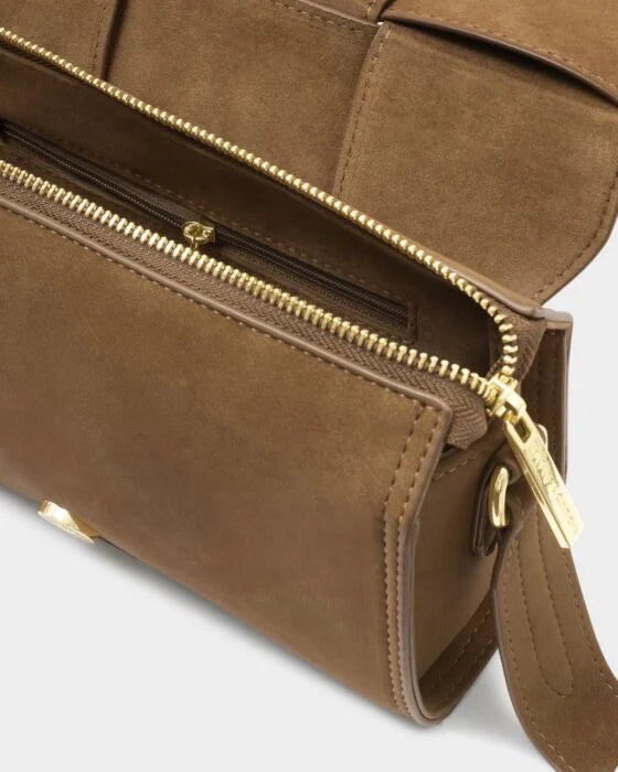 Katie Loxton Taya Crossbody Bag Caramel Suedette
