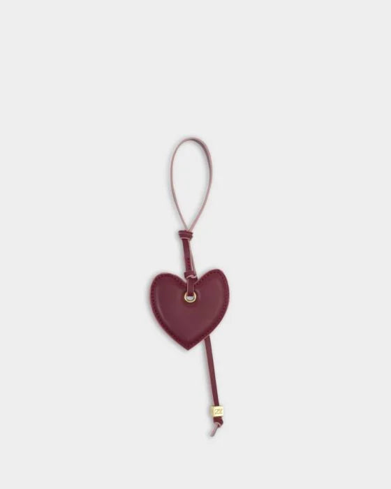 Katie Loxton Amour Heart Bag Charm - Cherry