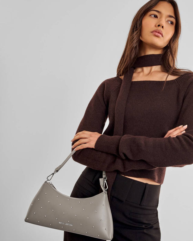 Katie Loxton Miley Small Shoulder Bag - Silver Mink