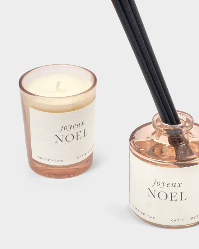 Katie Loxton Mini Votive And Mini Reed Diffuser Gift Set - Joyeux Noel