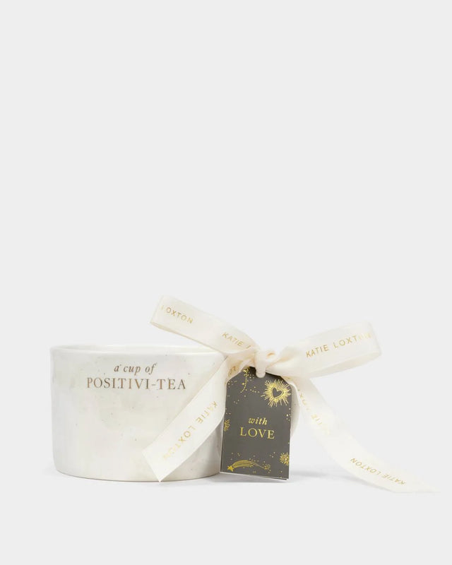 Katie Loxton Speckled Sentiment Mug With Tag - Positivi-Tea