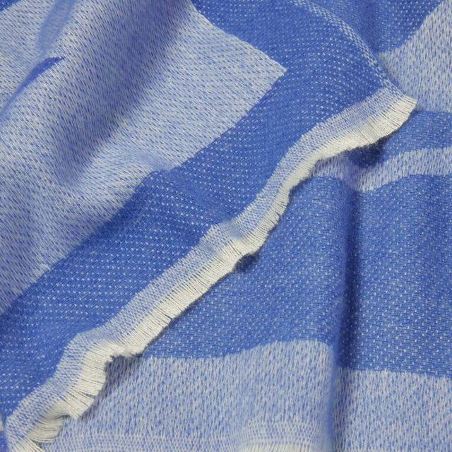 Katie Loxton Abstract Shapes Blanket Scarf - Cobalt Blue/Off-White