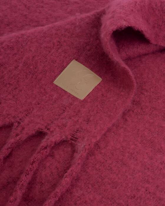 Katie Loxton Recycled Tassel Thick Scarf - Garnet