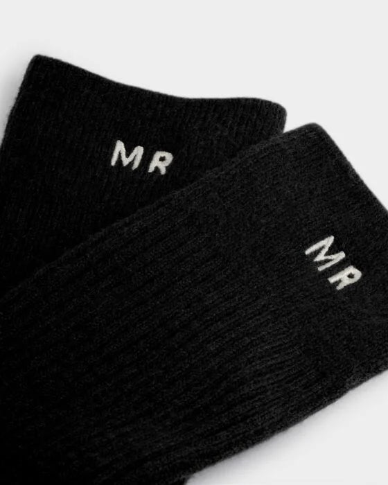 Katie Loxton Mr & Mrs Socks Gift Set - Off White/Black