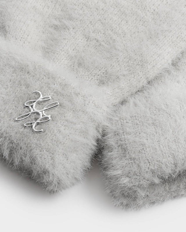 Katie Loxton Boxed Soft Knit Gloves - Pale Grey