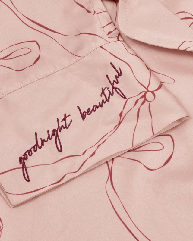 Katie Loxton Gift Boxed Pyjama Set - Small 8-10 - Pink and Cherry