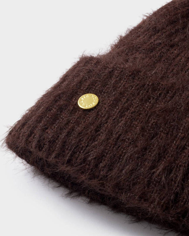 Katie Loxton Gift Boxed Hat And Mitten Set - Chocolate