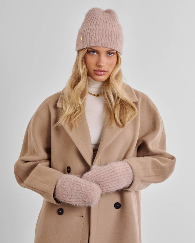 Katie Loxton Gift Boxed Hat And Mitten Set - Blush Pink