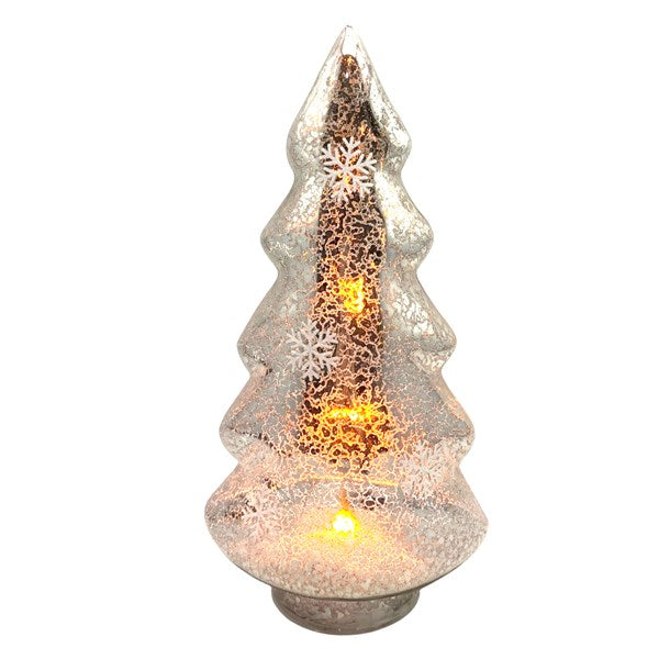 LED Antique Glass Tree 15x29cm
