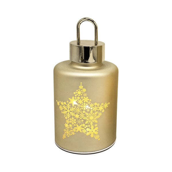 LED Star Lantern Gold 20cm
