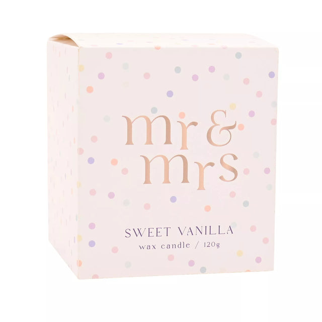 Confetti - Mr & Mrs Candle