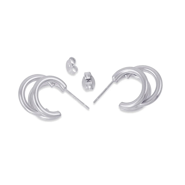 Essentials Glide Earrings - Silver