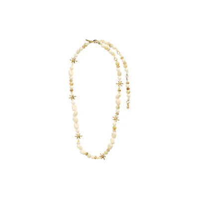 Pilgrim Prism White/Gold Necklace
