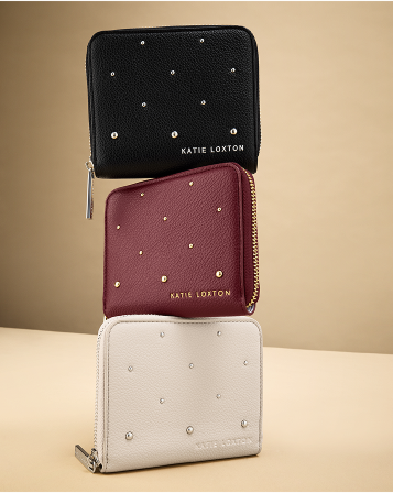 Katie Loxton Meela Studded Purse - Black