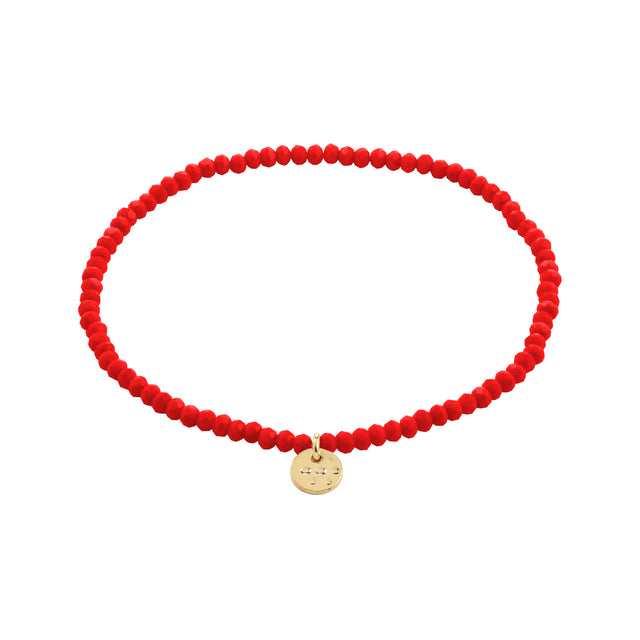 Pilgrim Gold and Red Indie Bracelet