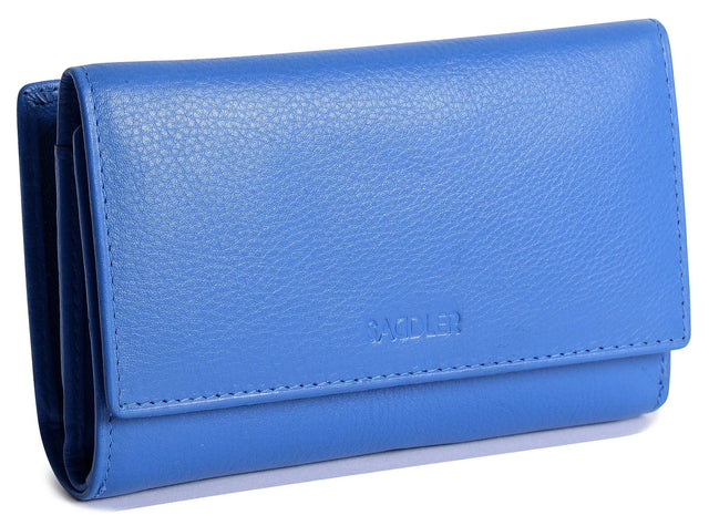 Saddler Eleanor Tri Fold Purse - Electric Blue