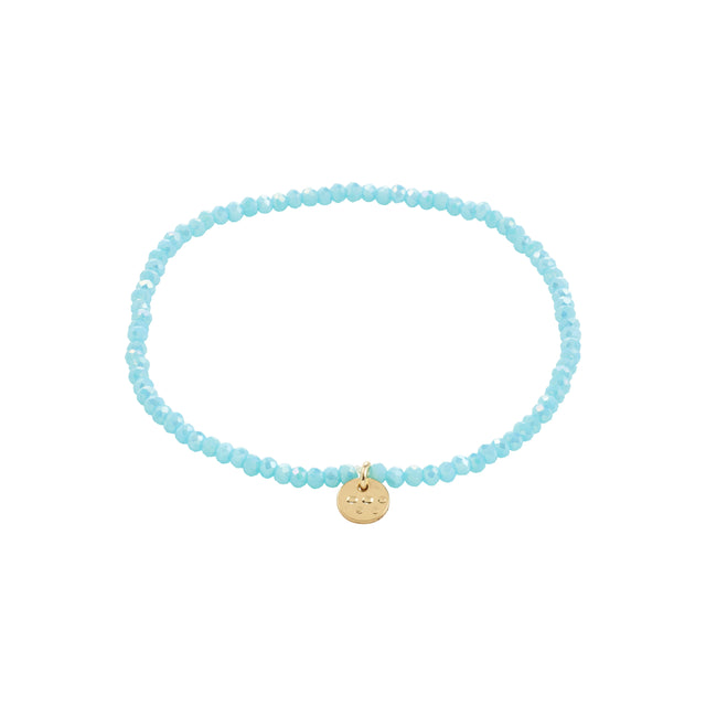 Pilgrim Gold and Sky Blue Indie Bracelet
