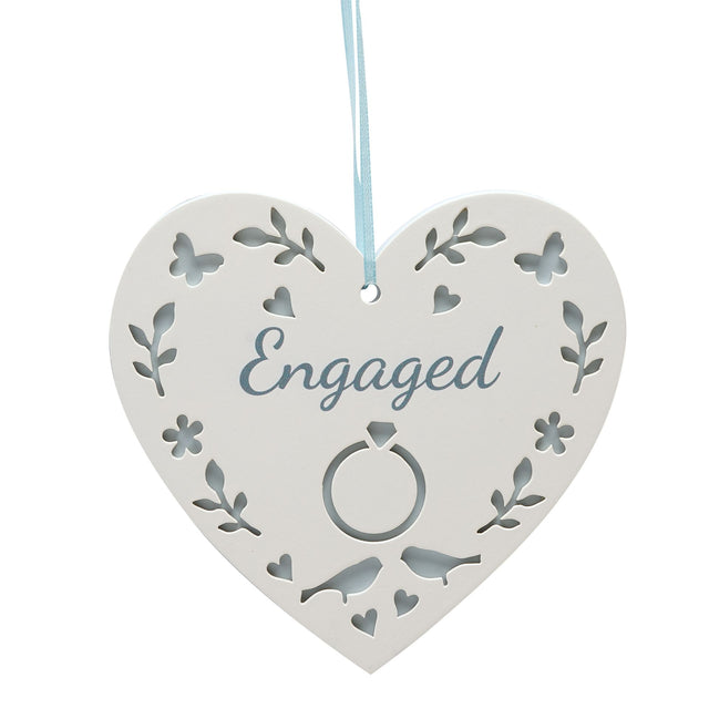 Hanging Heart - Engaged