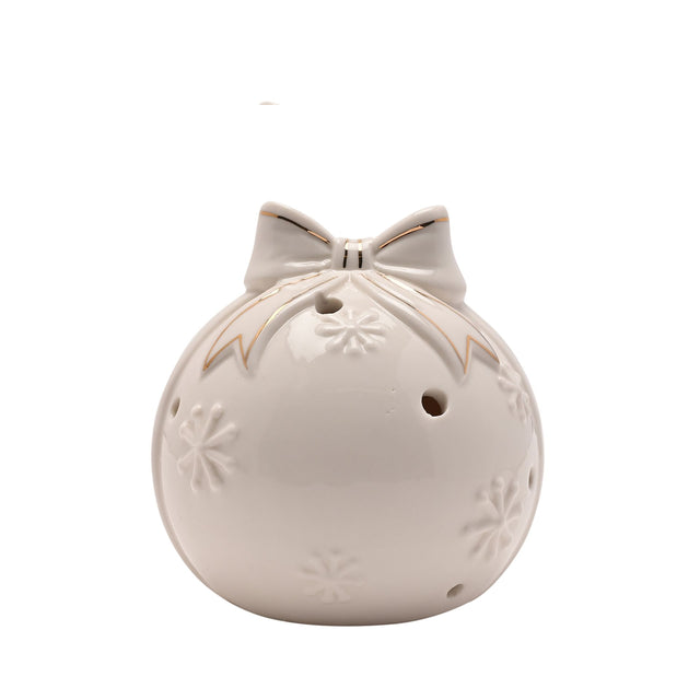 LED Porcelain Bauble - 9cm