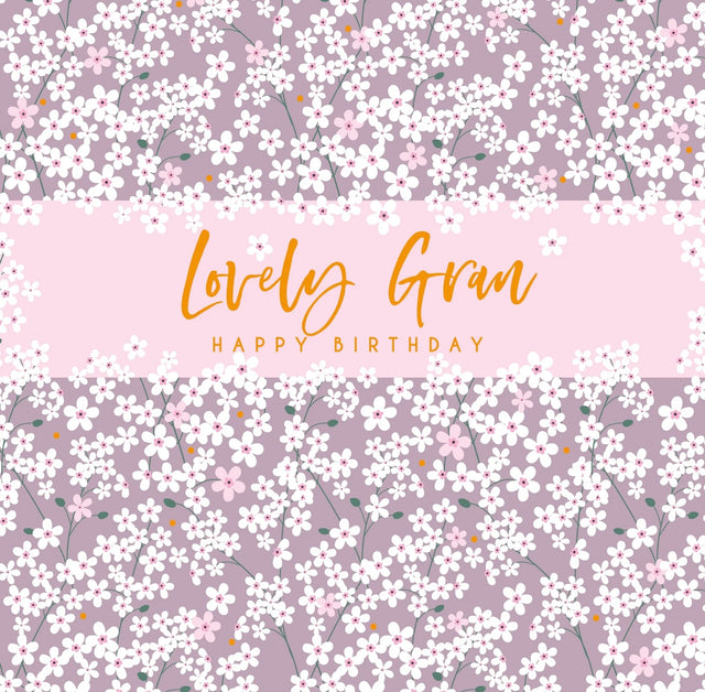 Gran Birthday Card - Ditsy Flowers